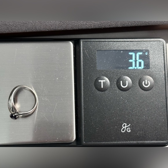 James Avery Retired Apogean Amethyst Ring Prong Set Oval Modern Sz 5 - 3396 B - Picture 10 of 13